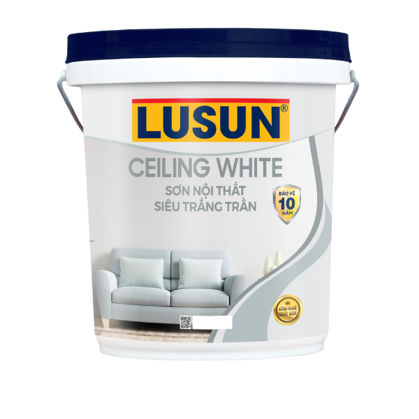 LUSUN CEILING WHITE Nội thất siêu trắng lăn trần 18L