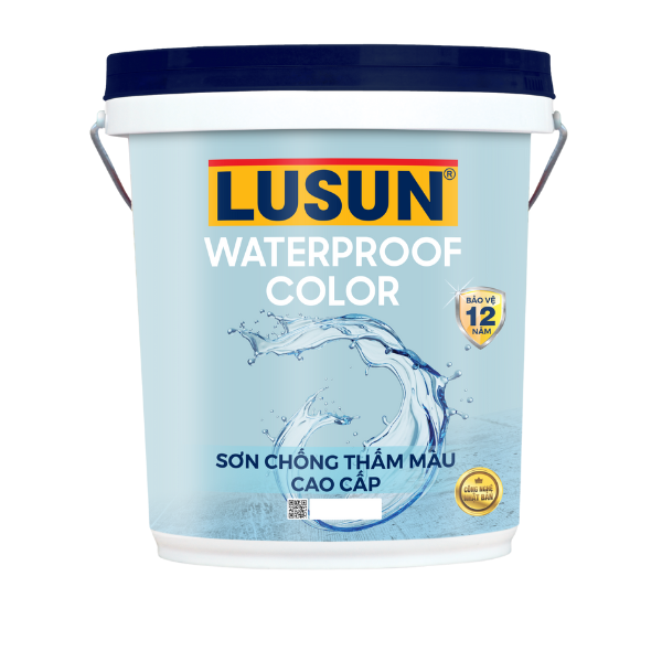LUSUN WATERPROOF COLOR Sơn Chống Thấm Màu Cao Cấp 18L