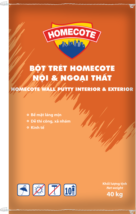 Bột trét Homecote Nội - Ngoại 40KG