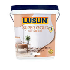 LUSUN SUPER GOLD Sơn Bóng Nội Thất cao cấp Bóng, Chùi Rửa Tối Đa 18L