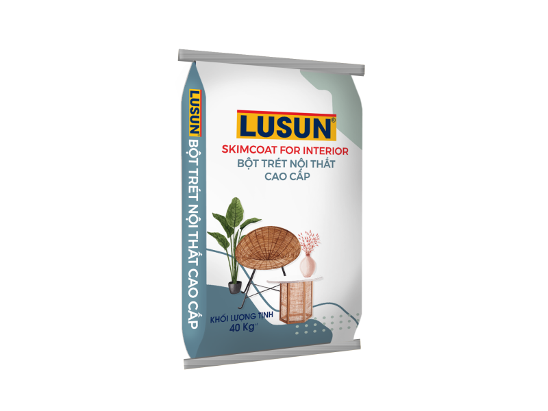 LUSUN SKIMCOAT INTERIOR Bột trét Nội thất Hoàn Hảo 40KG