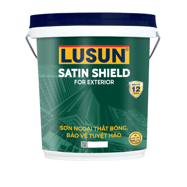 LUSUN SATIN FOR EXTERIOR Sơn Ngoại thất bóng, bảo vệ tuyệt hảo 1.2 18L